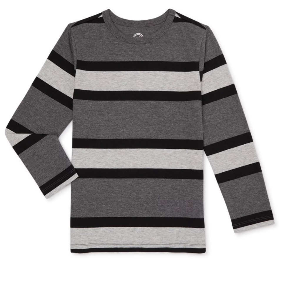 Wonder Nation Boys Long Sleeve Striped T-Shirt​​